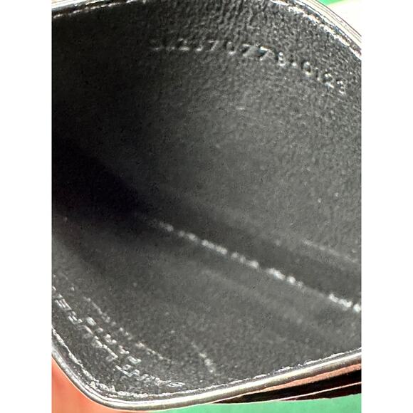 Saint Laurent Cassandre Card Case Black Silver NWT - Picture 4 of 5